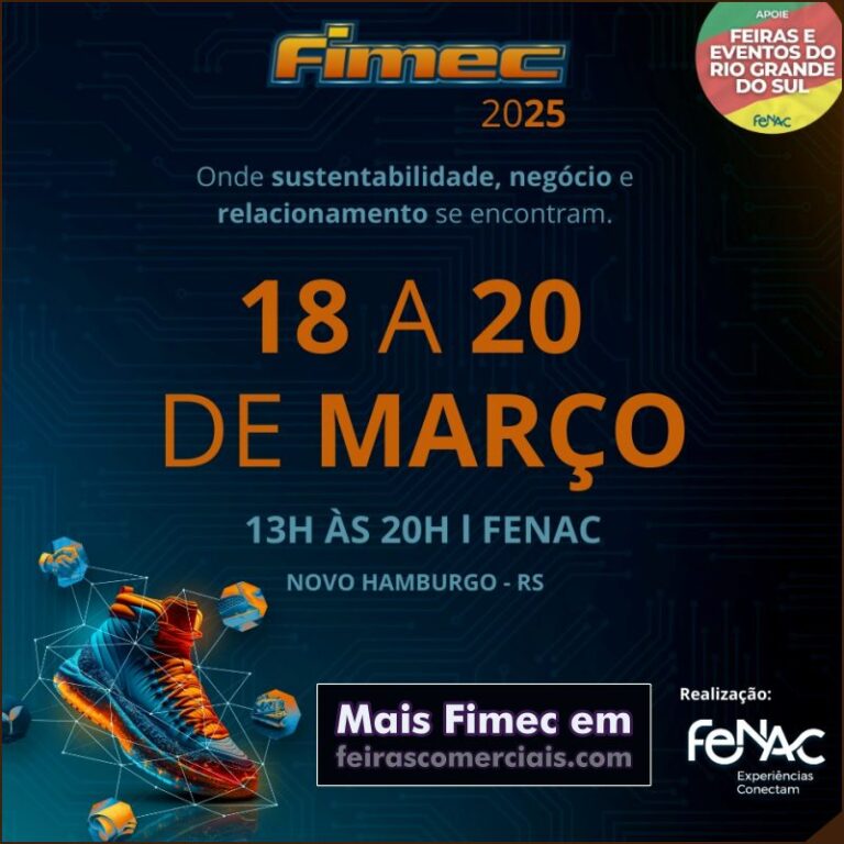 Data e atrações da feira Fimec 2025 na Fenac em Novo Hamburgo / RS